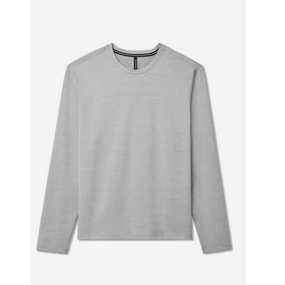 NEW Ten Thousand Interval Long Sleeve Shirt Top Mens Small  Grey Running Workout